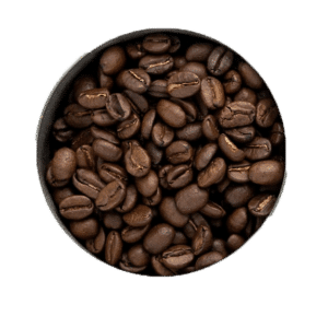 coffee beans in round cup